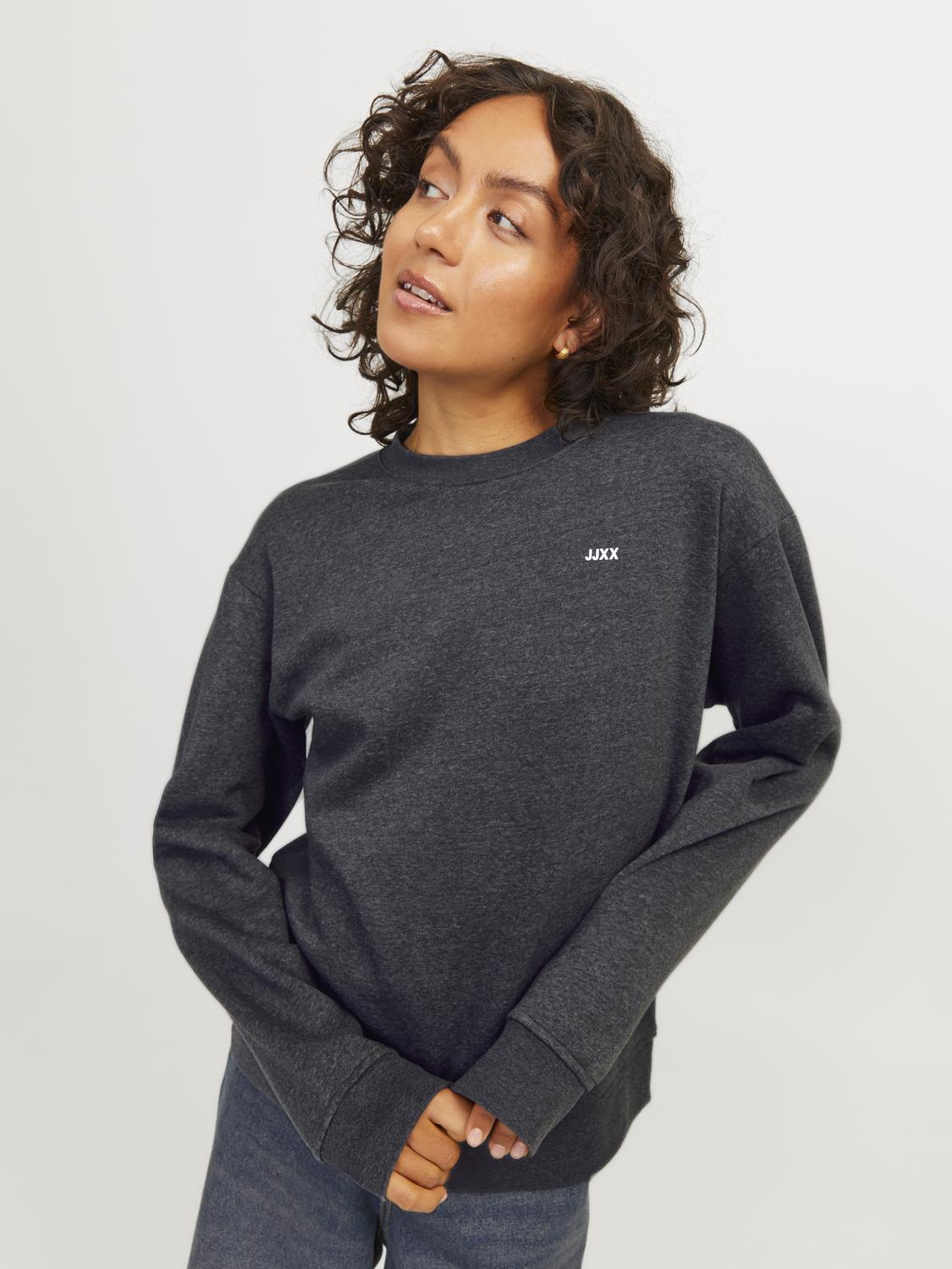 JXABBIE Crew Neck Genser Mørk Grå