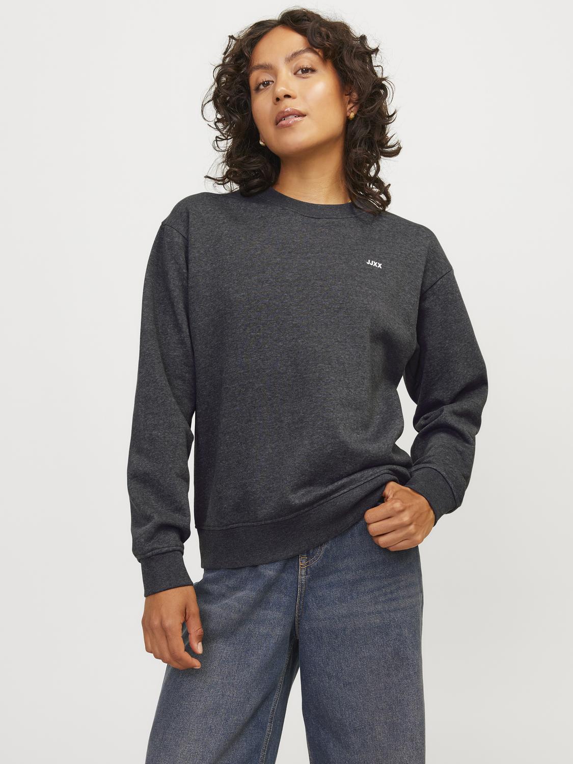 JXABBIE Crew Neck Genser Mørk Grå