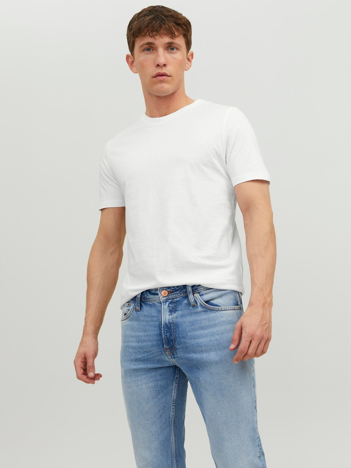 JJEORGANIC Basic T-Shirt White