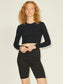 JXFELINE Crop Top Sweater Black 