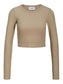 JXFELINE Crop Top Sweater Beige 