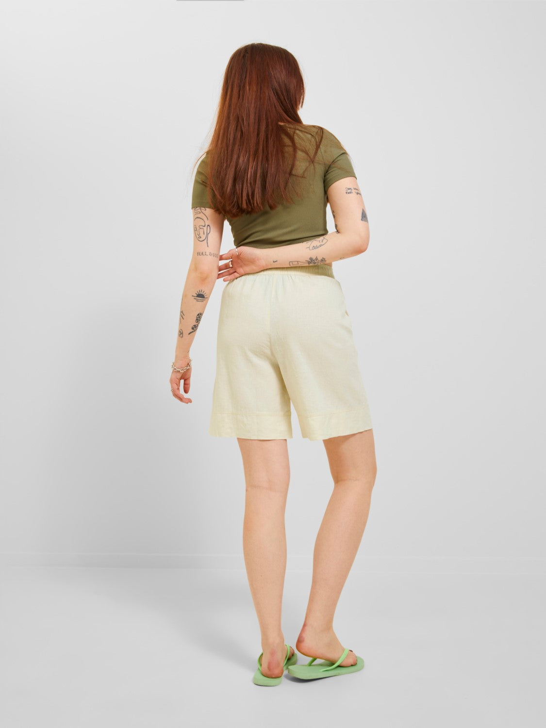 JXTINE Linen Shorts 
