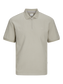 JPRCCJOHNNY Zip Polo T-Skjorte Beige