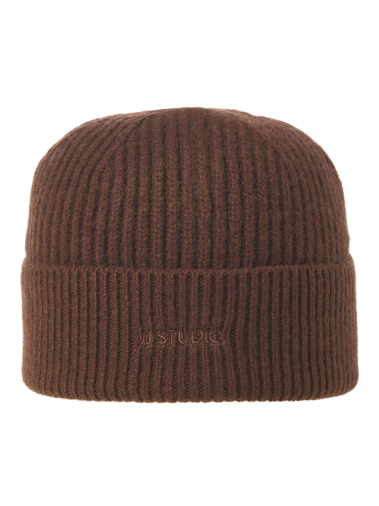 JACPLUMP Knit Beanie Ull Brun