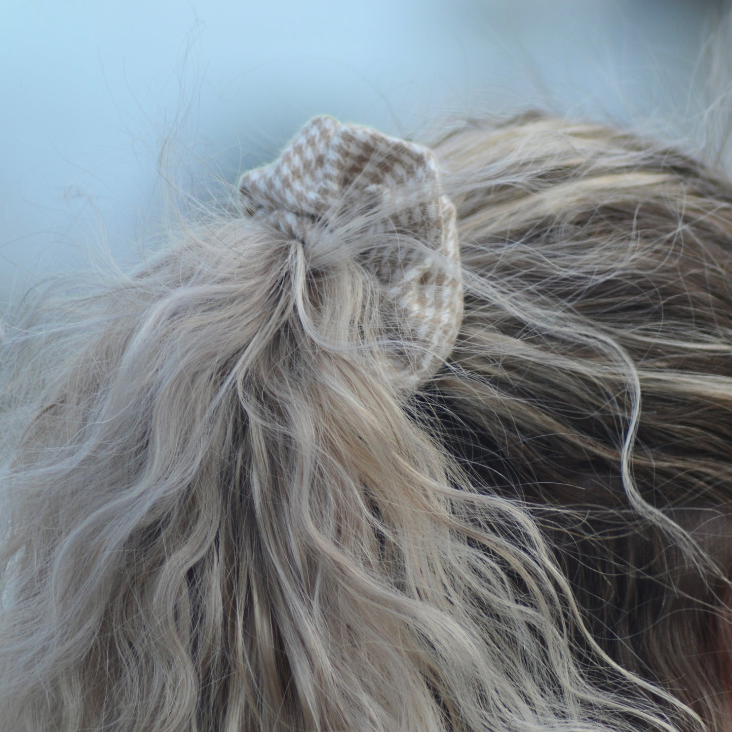Scrunchie Hair Knit Suede